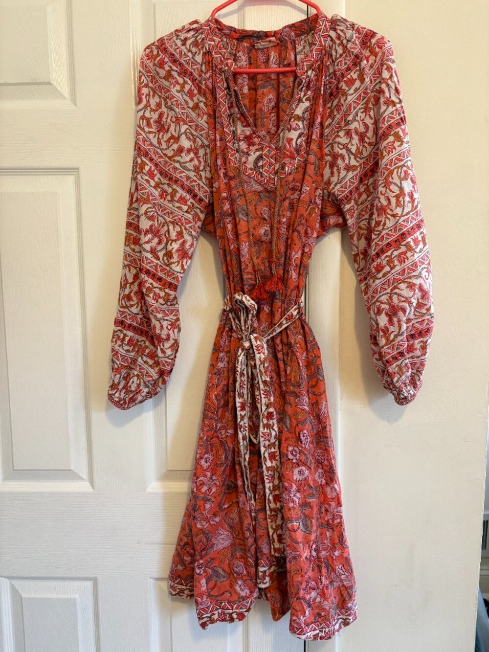 Block Printed Mini with Long Sleeves